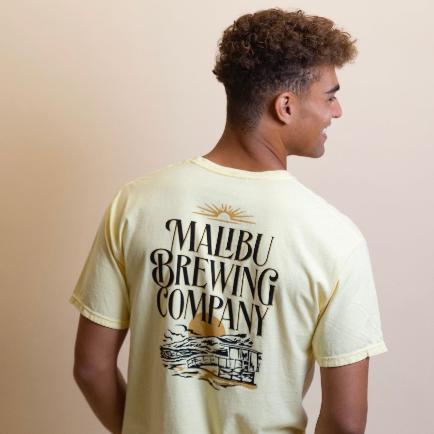 Short Sleeve Faded Yellow Classic Pocket T-shirt