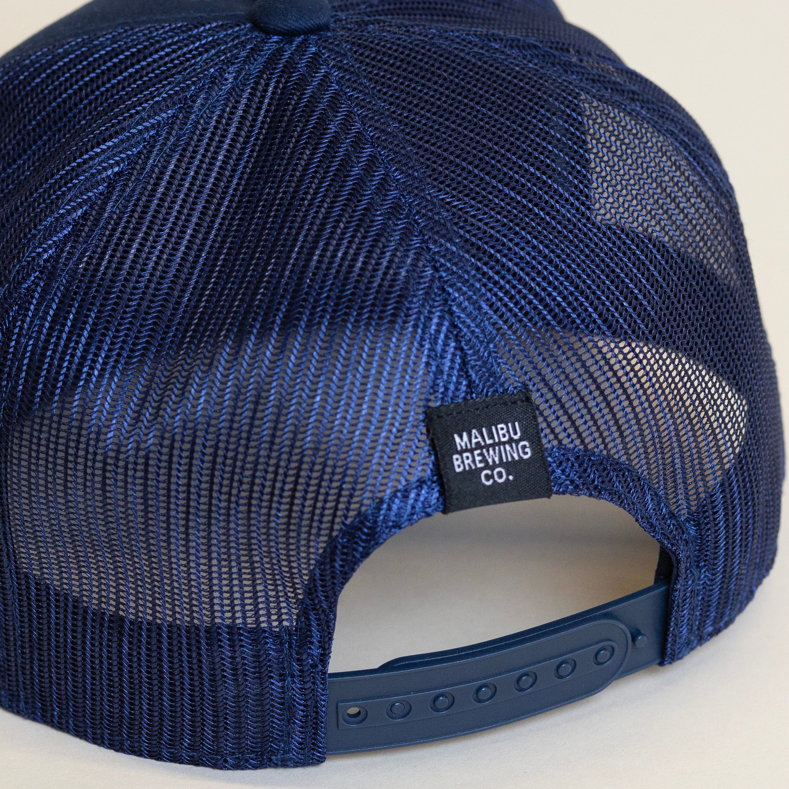 Navy Blue High Crown Trucker Hat – Malibu Brewing Company